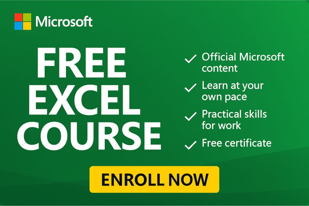 Free Online Excel Course